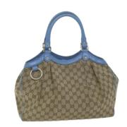 Gucci Vintage Pre-owned Canvas gucci-vskor Beige, Dam