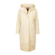 Duno Kräm Parka Kappa Beige, Dam