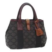 Celine Vintage Pre-owned Canvas handvskor Brown, Dam