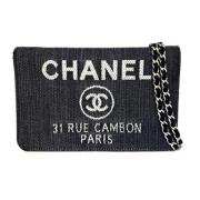 Chanel Vintage Pre-owned Canvas plnbcker Blue, Dam