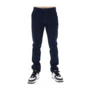 Sun68 Slim Fit Chino Byxor Navy Blue, Herr