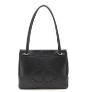 Chanel Vintage Pre-owned Laeder chanel-vskor Black, Dam