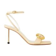 Jacquemus Kräm Stilett Sandaler Regalo Yellow, Dam