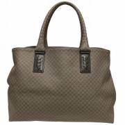 Bottega Veneta Vintage Pre-owned Canvas totevskor Gray, Dam