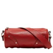 Burberry Vintage Pre-owned Laeder crossbodyvskor Red, Dam