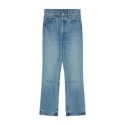 Jacquemus Blå Flared Ben Dam Jeans Blue, Dam