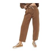 Agolde Bruna Sweatpants Loose Fit Ekologisk Bomull Brown, Dam