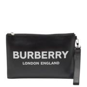 Burberry Vintage Pre-owned Laeder kuvertvskor Black, Dam