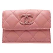 Chanel Vintage Pre-owned Laeder plnbcker Pink, Dam