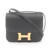 Hermès Vintage Pre-owned Tyg axelremsvskor Black, Dam