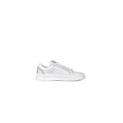 Gcds Läder Logotyp Sneakers Gummisula White, Unisex