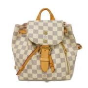 Louis Vuitton Vintage Pre-owned Canvas ryggsckar White, Dam