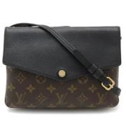 Louis Vuitton Vintage Pre-owned Canvas axelremsvskor Black, Dam