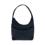 Gucci Vintage Pre-owned Canvas gucci-vskor Black, Dam