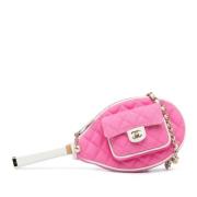 Chanel Vintage Pre-owned Canvas crossbodyvskor Pink, Dam