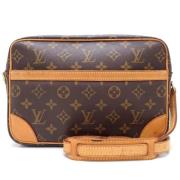 Louis Vuitton Vintage Pre-owned Canvas axelremsvskor Brown, Dam