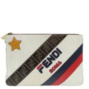 Fendi Vintage Pre-owned Laeder kuvertvskor Beige, Dam