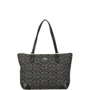 Coach Pre-owned Pre-owned Canvas axelremsvskor Gray, Dam