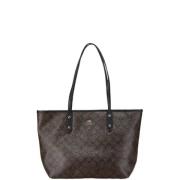 Coach Pre-owned Pre-owned Canvas handvskor Brown, Dam