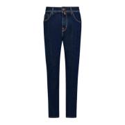 Jacob Cohën Bomull Stretch Jeans Blue, Herr