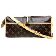 Louis Vuitton Vintage Pre-owned Canvas crossbodyvskor Brown, Dam