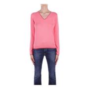 Liu Jo Fuchsia Sweater 1 Logo Side Pink, Dam