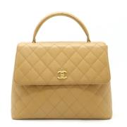 Chanel Vintage Pre-owned Laeder handvskor Beige, Dam