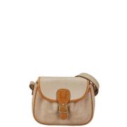 Celine Vintage Pre-owned Laeder axelremsvskor Beige, Dam