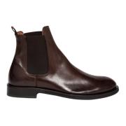 Elia Maurizi Handgjord Chelsea Boot i brunt läder Brown, Herr