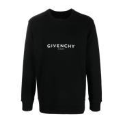 Givenchy Svart Sweatshirt för Män Aw24 Black, Herr