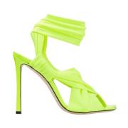 Jimmy Choo Neoma Grön Neon Stilettsandaler Green, Dam