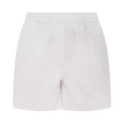 Kenzo Vita Spets Shorts Klassisk Stil White, Dam