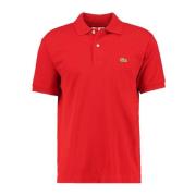 Lacoste Klassisk Bomullspolo - Röd Red, Herr