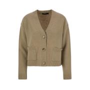 Max Mara Arad Cardigan i Trendig Stil Green, Dam