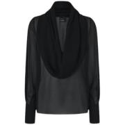 Pinko Elegant Blus för Kvinnor Black, Dam