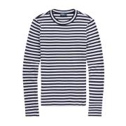 Ralph Lauren Randig slim fit-blus i bomull Multicolor, Dam