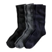 Ralph Lauren Assorterad Crew Sock 3-Pack, Navy/Charcoal/Black Multicol...