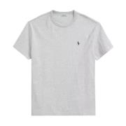 Ralph Lauren Grå t-shirt Classic Fit med broderad logotyp Gray, Herr