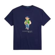 Ralph Lauren Marinblå T-shirt med björn Blue, Herr