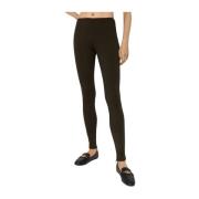 Ralph Lauren Leggings med stretch i khaki nyans Green, Dam