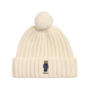 Ralph Lauren Polo Bear Beanie LUE - Krämvit White, Unisex