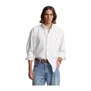 Ralph Lauren Bomull vit Oxford skjorta White, Herr