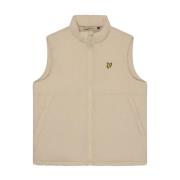 Lyle & Scott Jackor Vadderad Puffer Gilet Beige, Herr