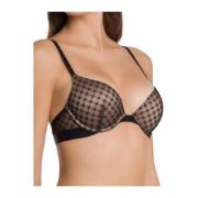 Wolford Brun Sheer Logo Push-Up BH Brown, Dam