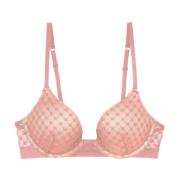 Wolford Rosa Sheer Logo Push-Up BH Pink, Dam