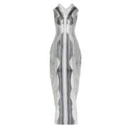 Alexander McQueen Silke klnningar Gray, Dam