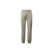 C.p. Company Upphöjd Fleece Cargo Sweatpants Gray, Herr