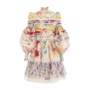 Zimmermann Färgglad Mini Wonderland Klänning Multicolor, Dam