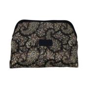 Etro Svart Mönstrad Dam Medium Pouch Black, Dam