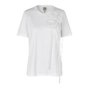 Baum und Pferdgarten Rosette Crew Neck Cotton T-Shirt White, Dam